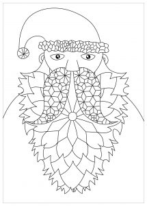 Bearded Santa head