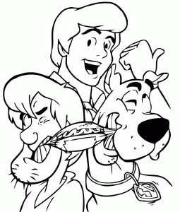 Image of Scooby doo to download and color