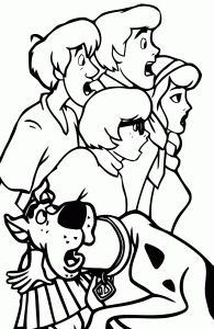 Scooby doo coloring pages for kids