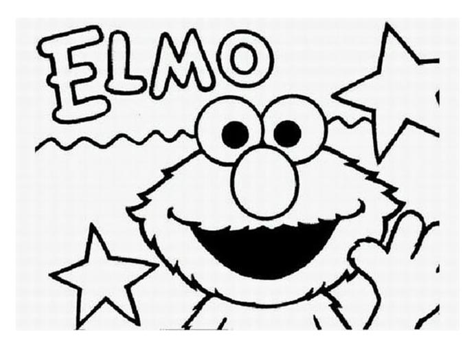 Beautiful Sesame Street coloring page