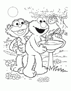 sesame street free printable coloring pages for kids