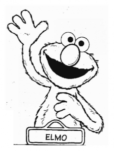 Coloring page sesame street to color for children