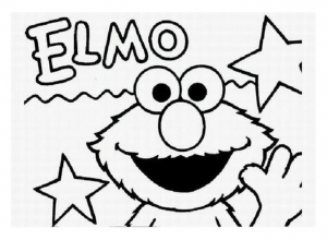 Coloring page sesame street to color for kids