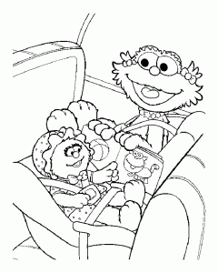 Free Sesame Street coloring pages to print