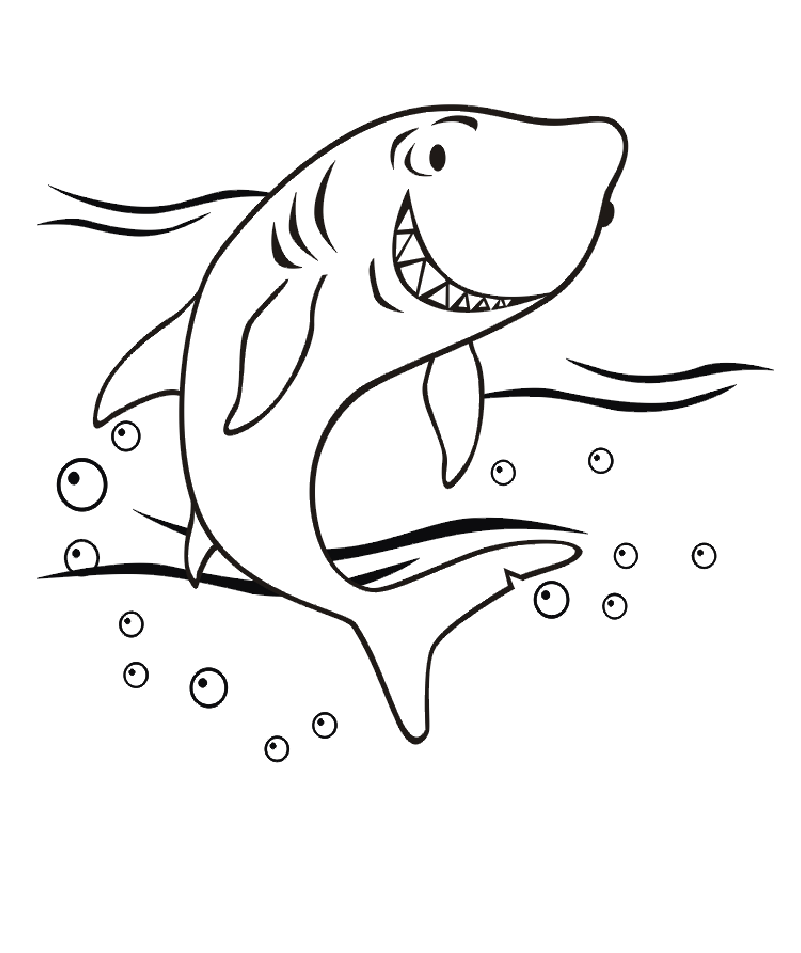 Download Sharks for kids - Sharks Kids Coloring Pages