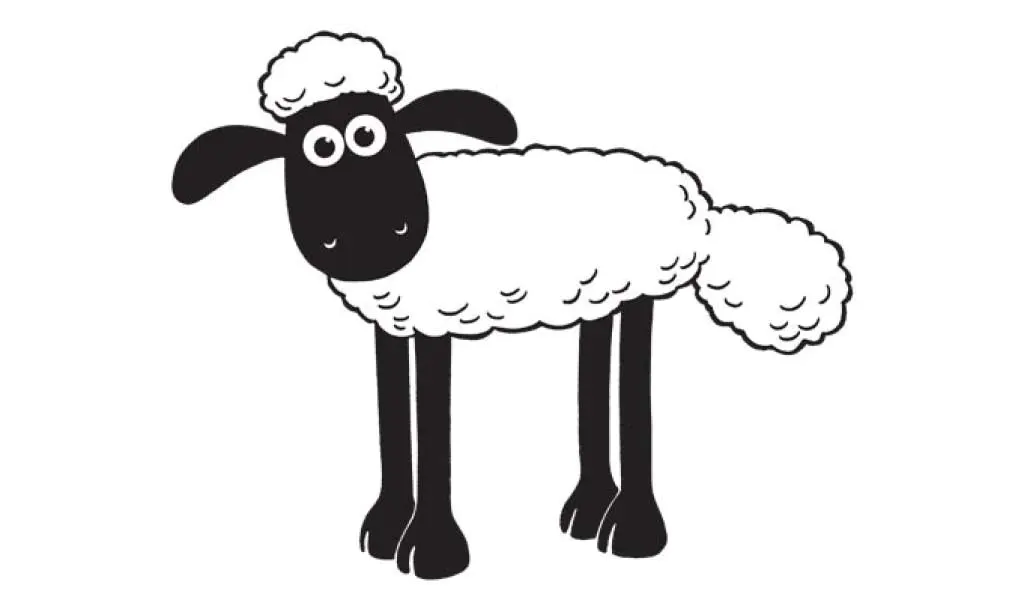Shaun the sheep: alone (Printable Coloring Page for Kids)