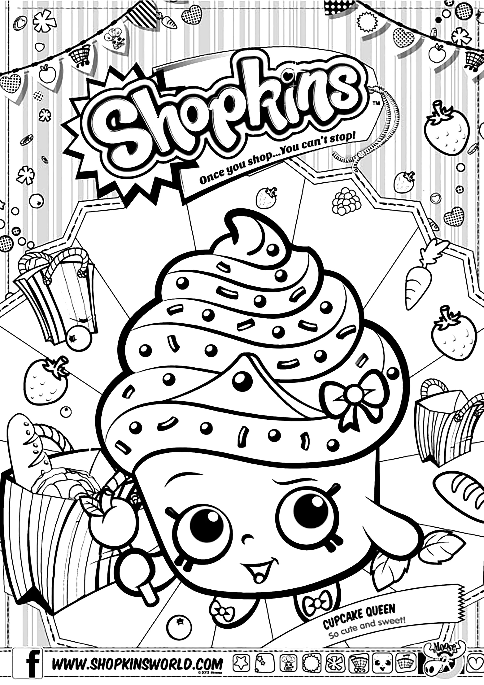 Shopkins Cupcake Queen Shopkins Coloring Pages Shopkins Cupcake Queen Shopkins Coloring Pages