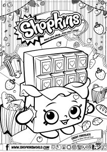 Coloring page shopkins for kids