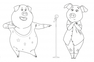 Printable coloring pages of Tous en scène for children