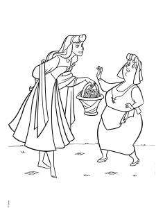 sleeping beauty fairy godmothers coloring pages