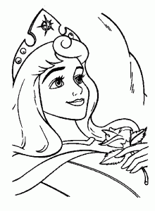 Sleeping Beauty coloring pages for kids