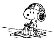 Snoopy Coloring Pages for Kids