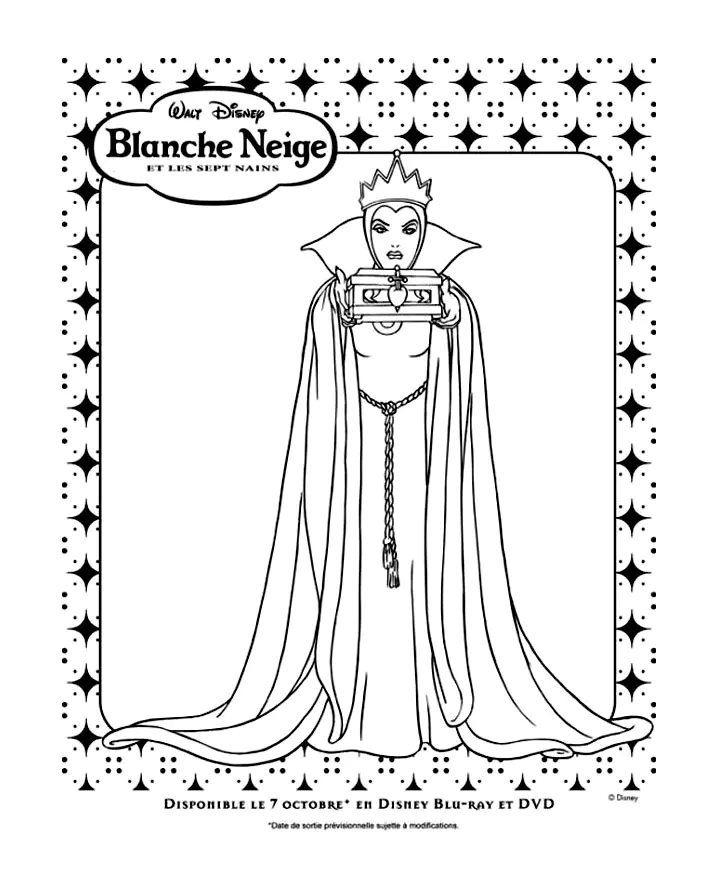 Snow white for kids (Printable Coloring Page for Kids)