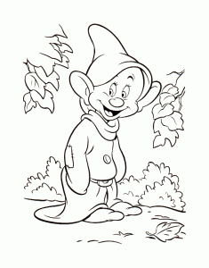 Coloring page snow white to print for free