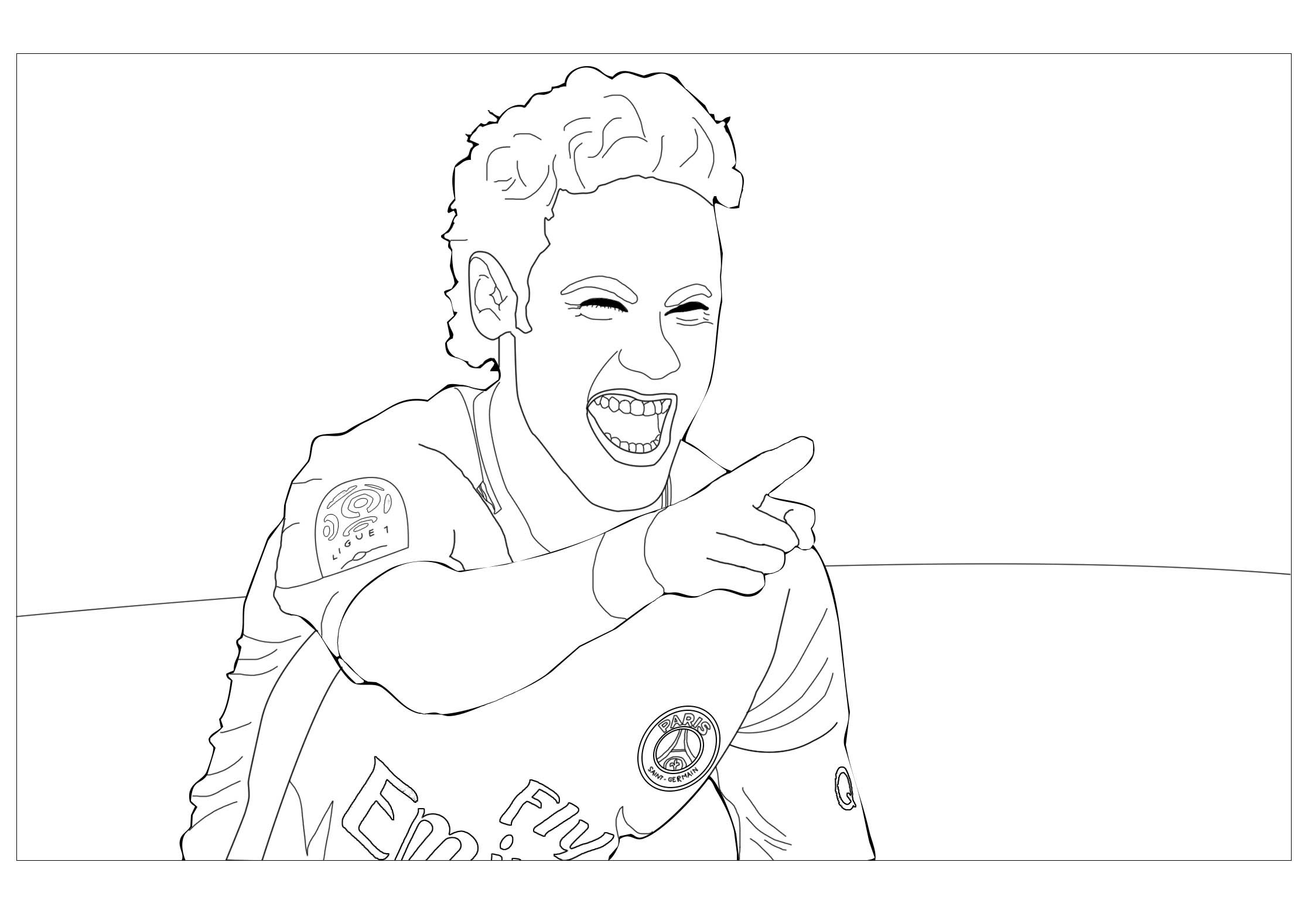 Coloring of Neymar Jr