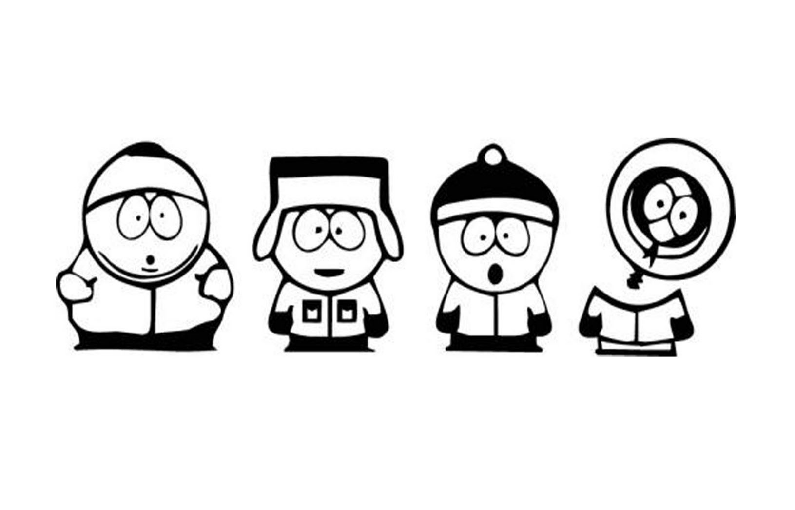 The 4 friends of South Park