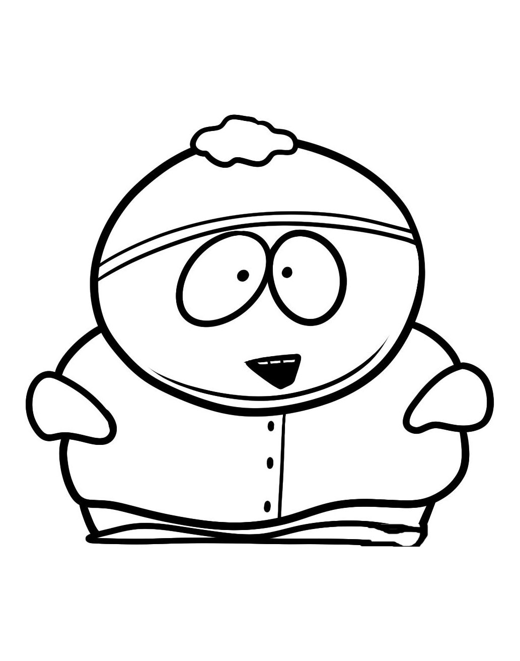 Image of Eric Cartman to color