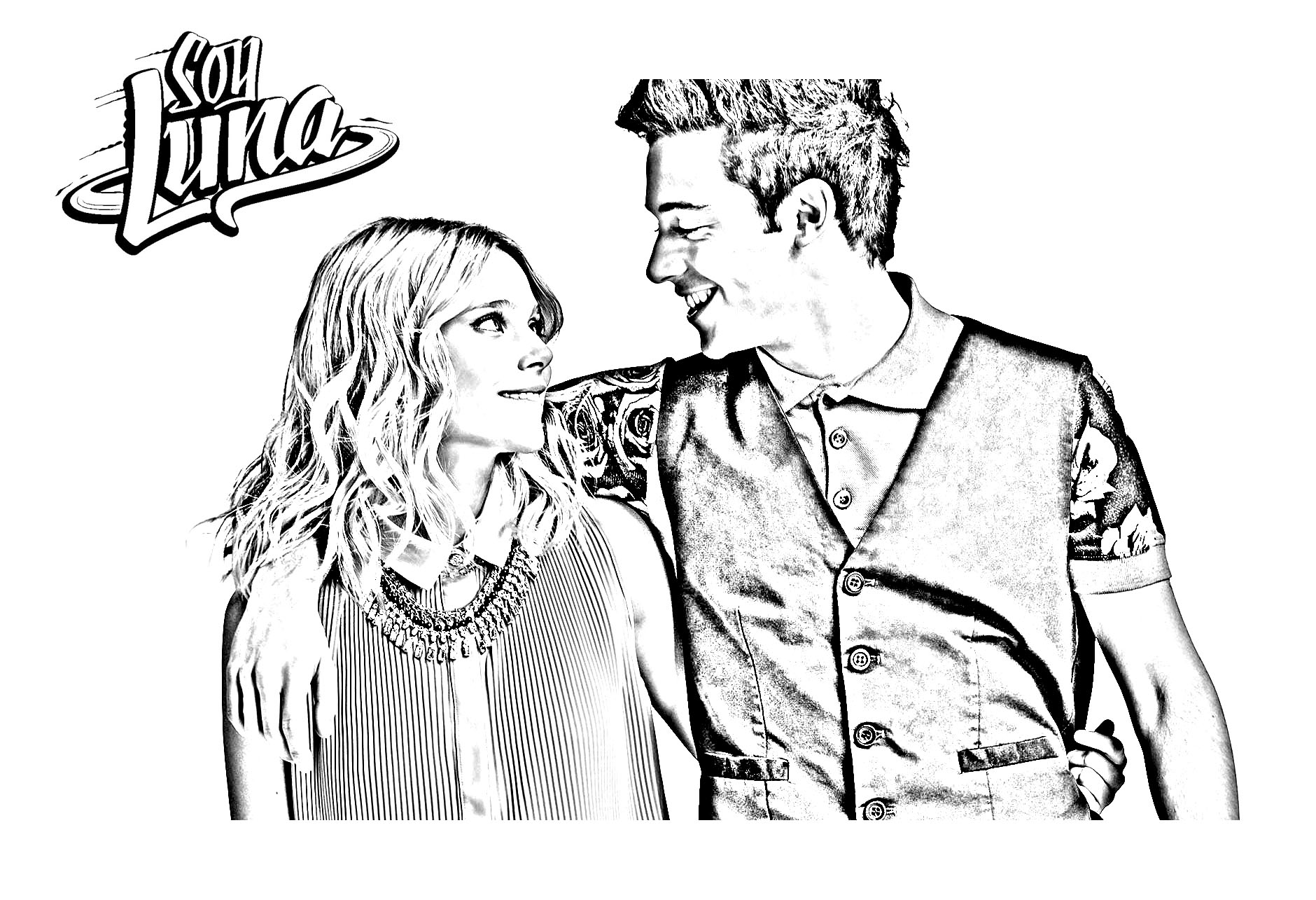 Image of Soy Luna to print and color