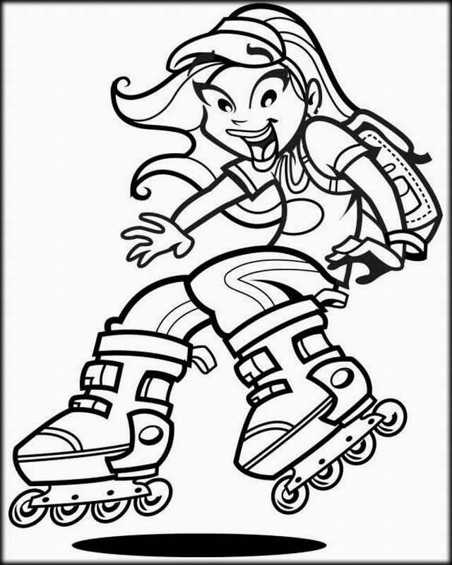 Beautiful Soy Luna coloring page, simple, for children