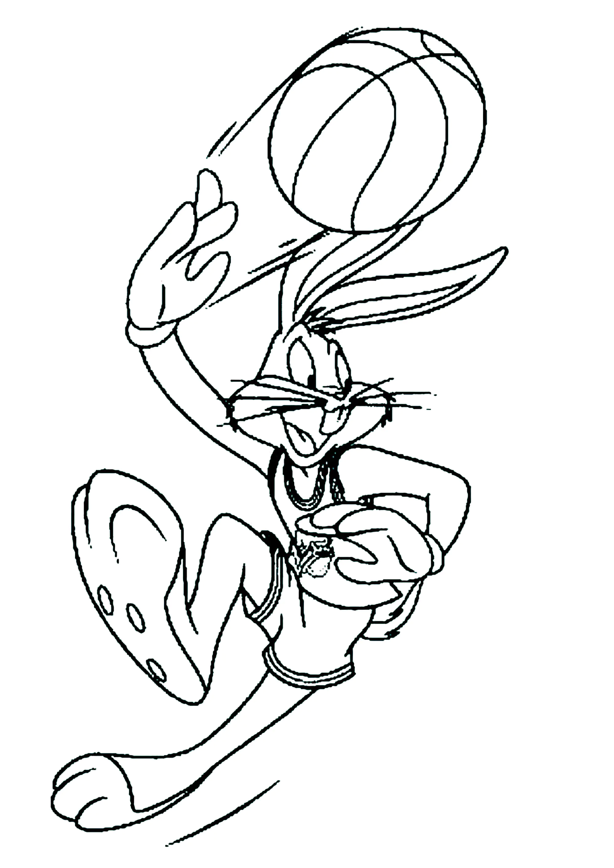 Space jam to print for free (Printable Coloring Page for Kids)
