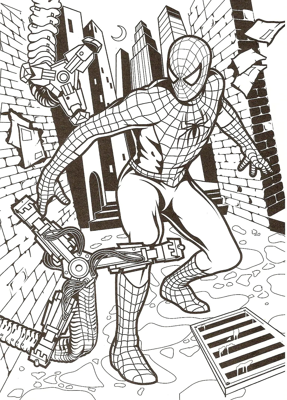 Spiderman coloring page for kids (Spider-Man)