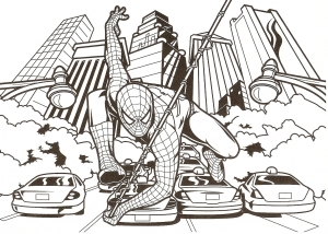 Coloring page spiderman to download for free