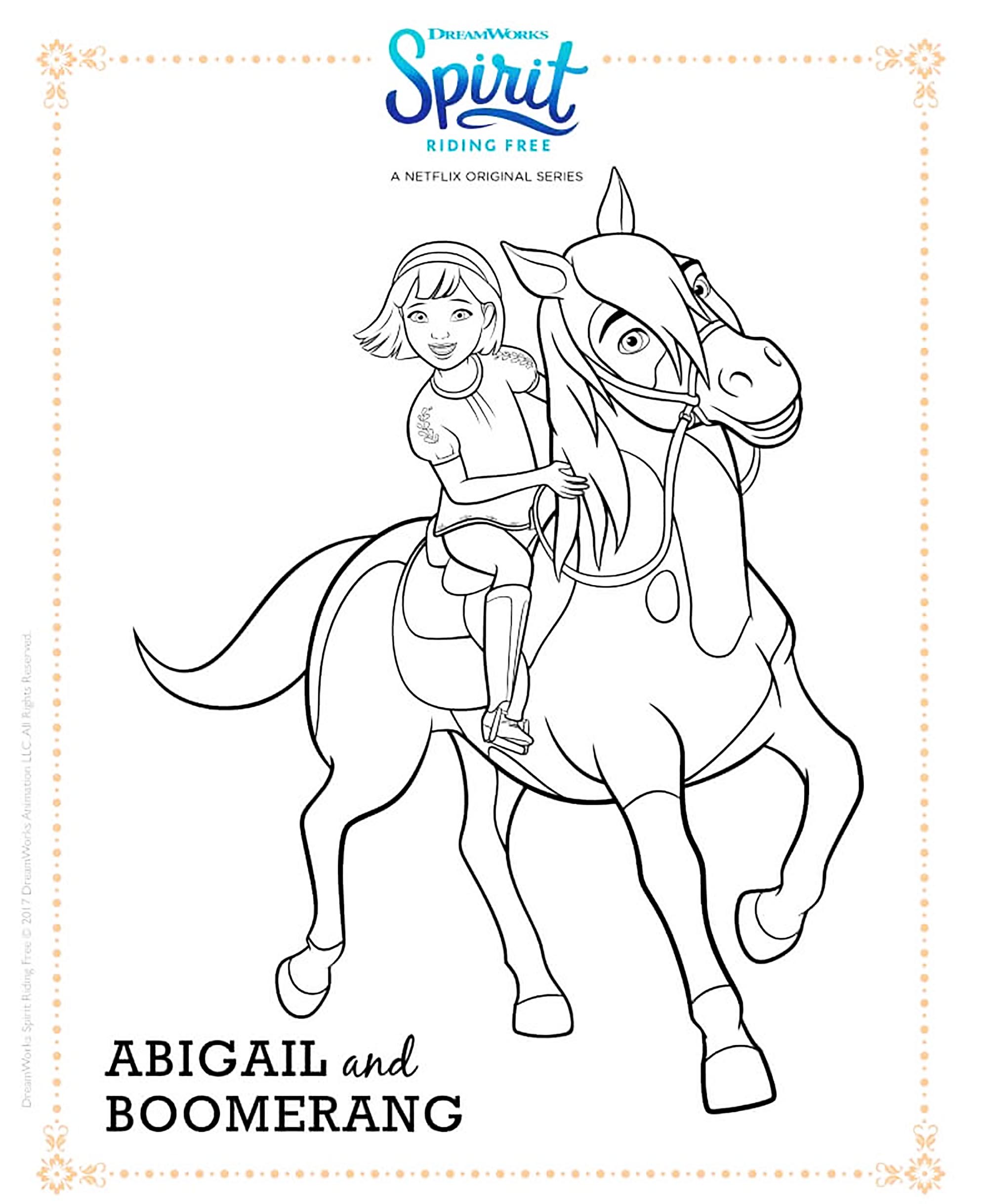 Funny Spirit coloring page for children
