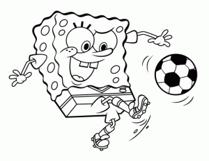 Coloring page spongebob to color for children