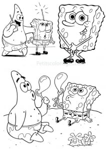 Sponge Bob coloring pages for kids