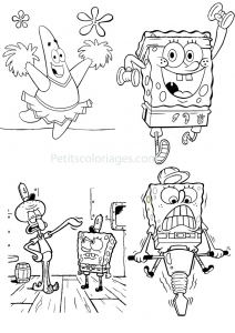 Free SpongeBob drawing to print and color