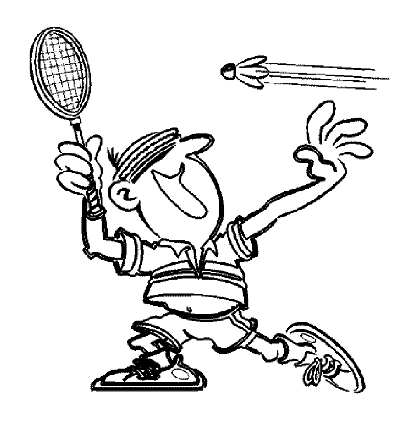 Funny Sports coloring page