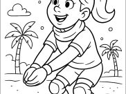 Printable Sports coloring sheets for Kids