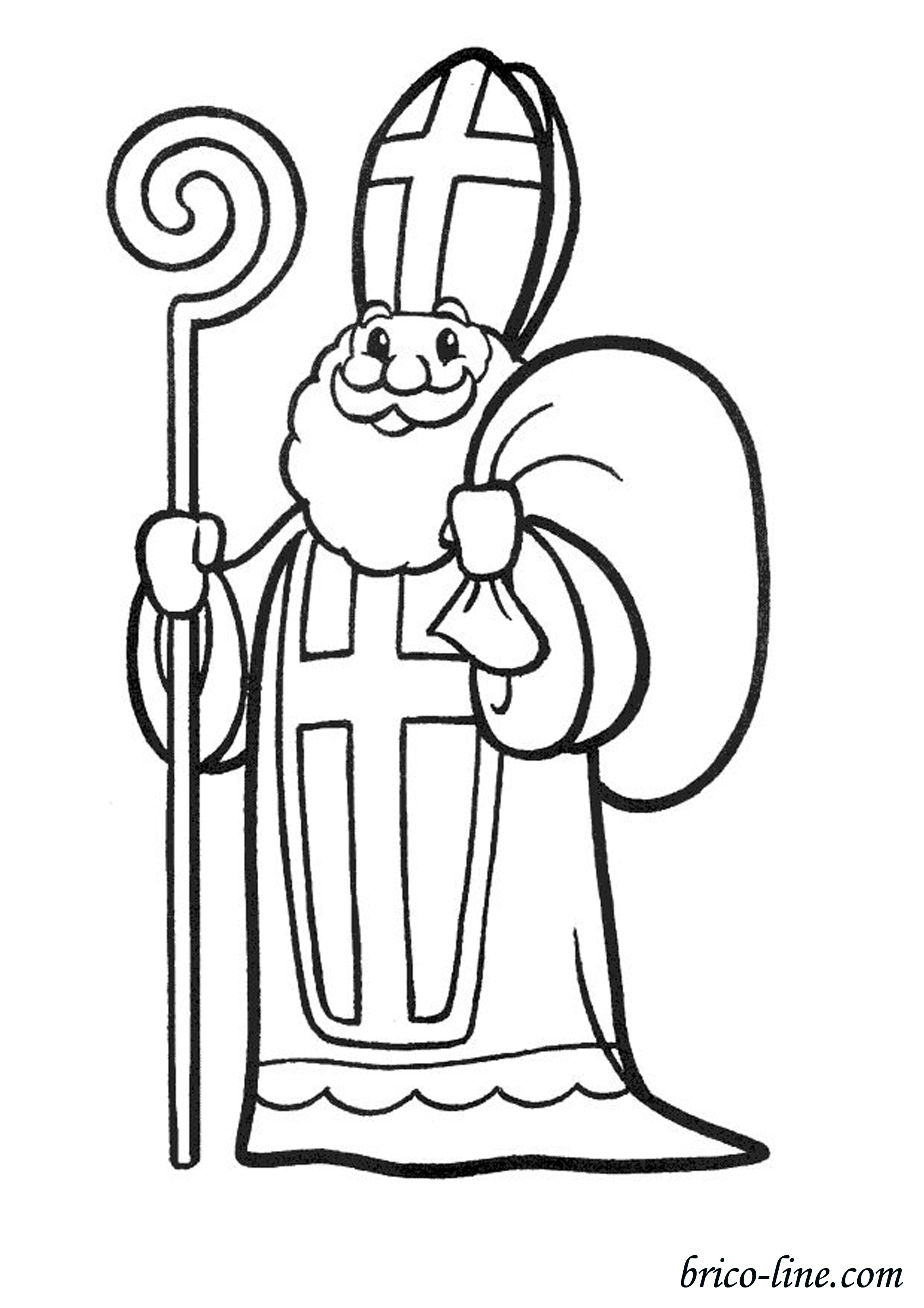 St. Nicholas Coloring Pages For Children - St Nicolas Kids Coloring Pages