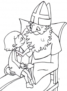 Image of Saint Nicholas to download and color