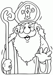 Coloring page st nicolas free to color for children