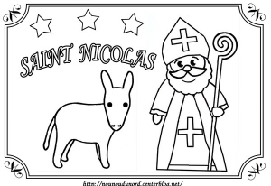 Coloring page st nicolas free to color for children