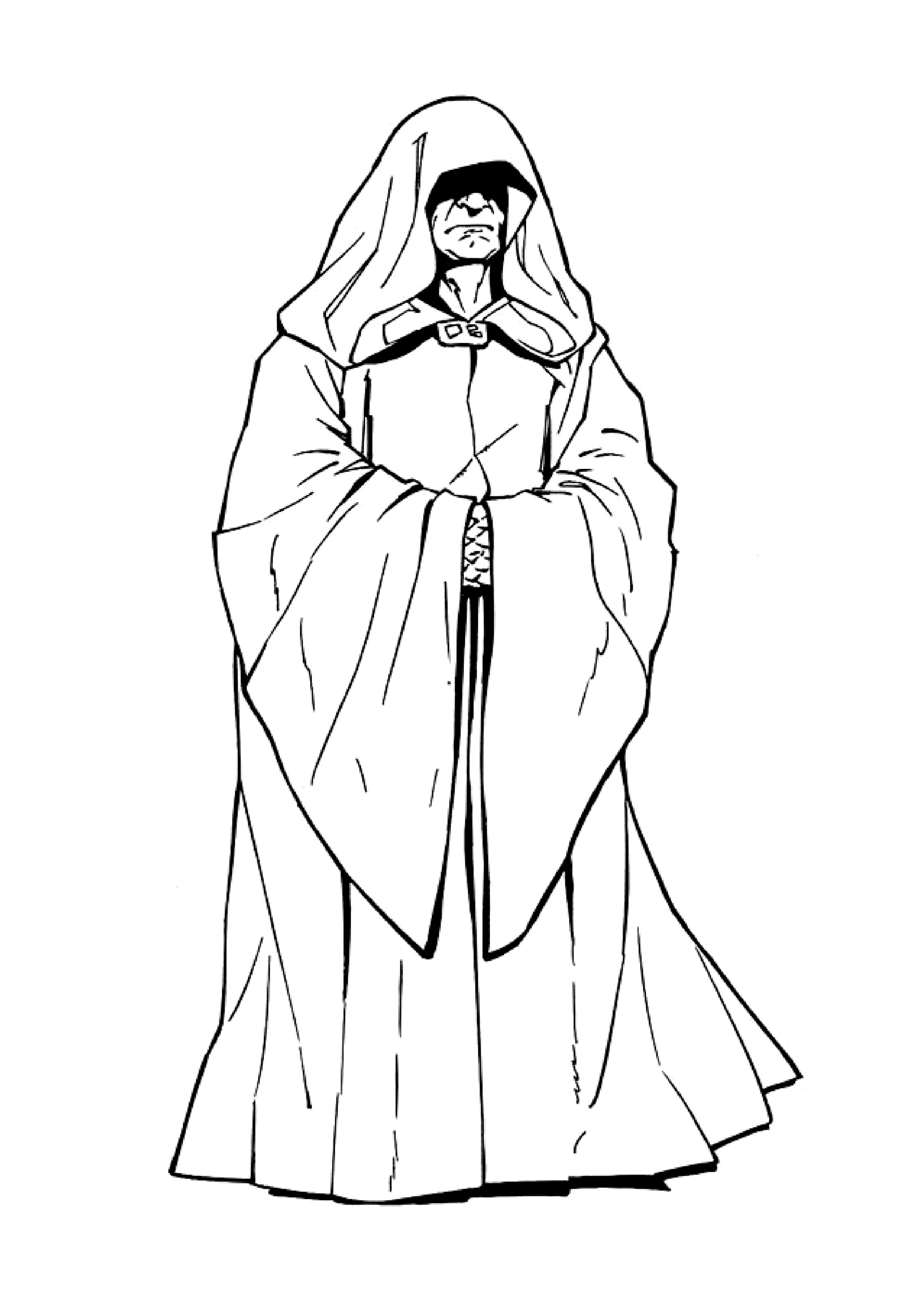 Emperor Palpatine image to print and color