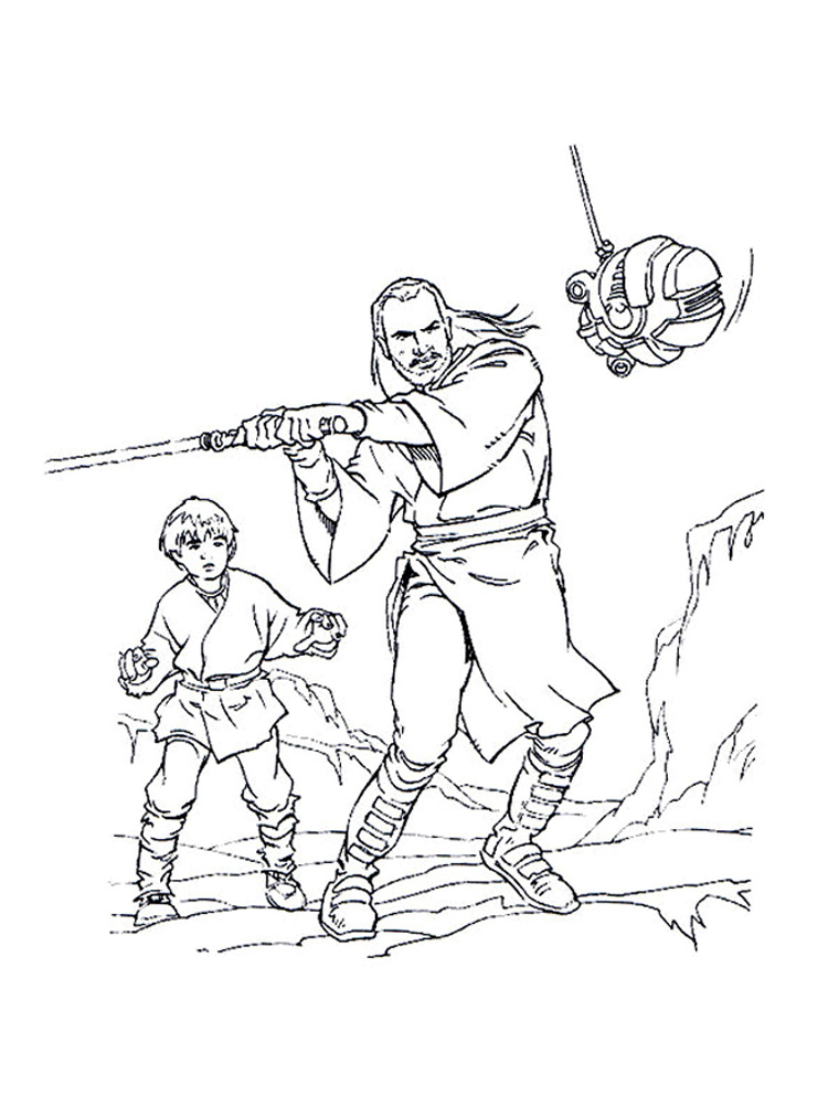 Star Wars coloring page to print and color