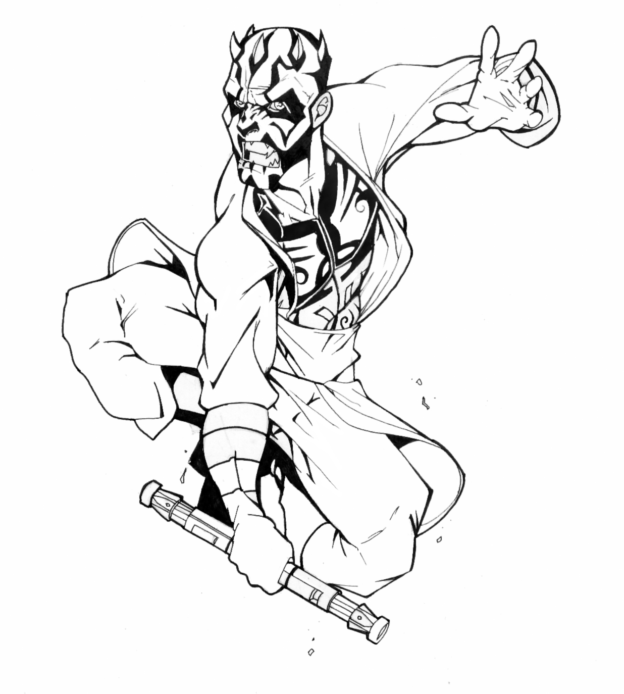 Darth Maul coloring page