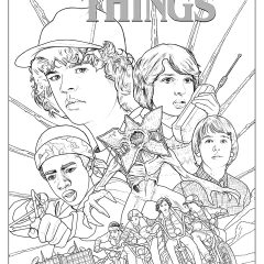 Printable Stranger Things coloring sheets for Kids