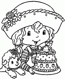 Coloring page strawberry shortcake to download for free