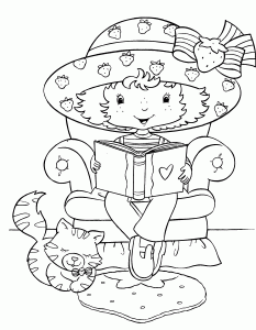 Coloring page strawberry shortcake free to color for children