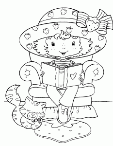 FREE Printable Strawberry Shortcake Coloring Page - Jinxy Kids