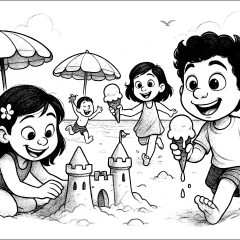 Printable Summer coloring sheets for Kids
