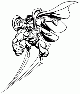 Free Superman coloring pages to print