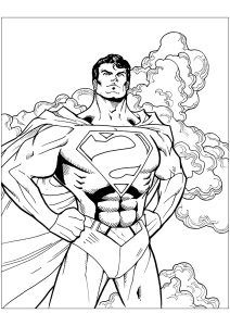Superman and clouds