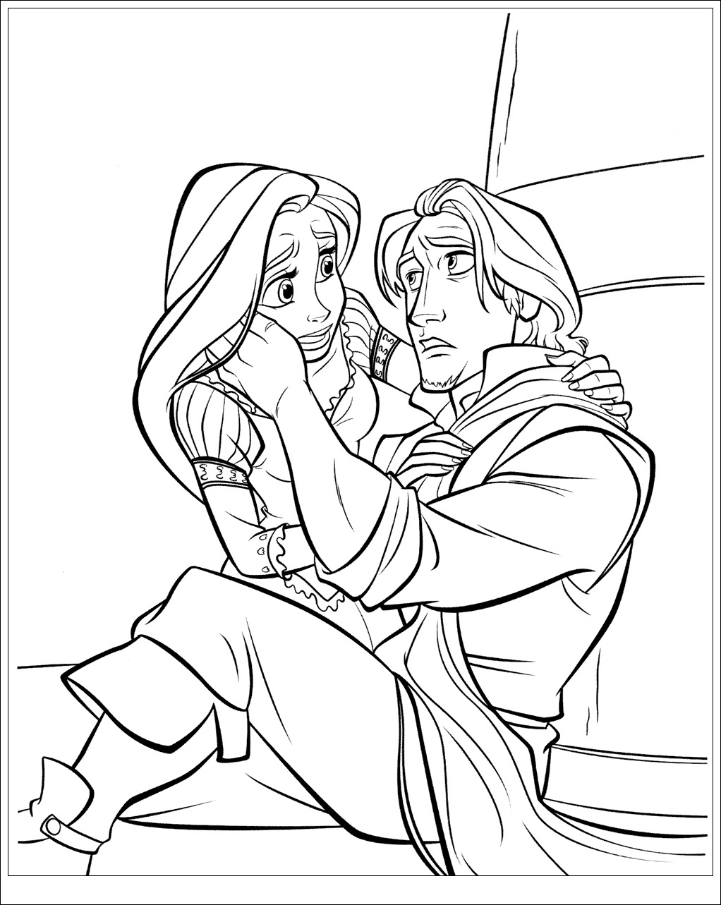 Tangled to download Tangled Kids Coloring Pages