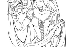 Printable Tangled coloring sheets for Kids