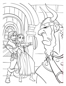 Coloring page tangled to print