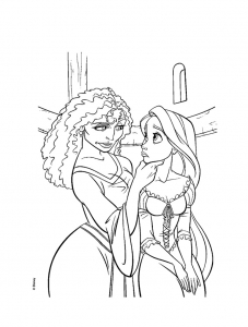 Coloring page tangled to print for free